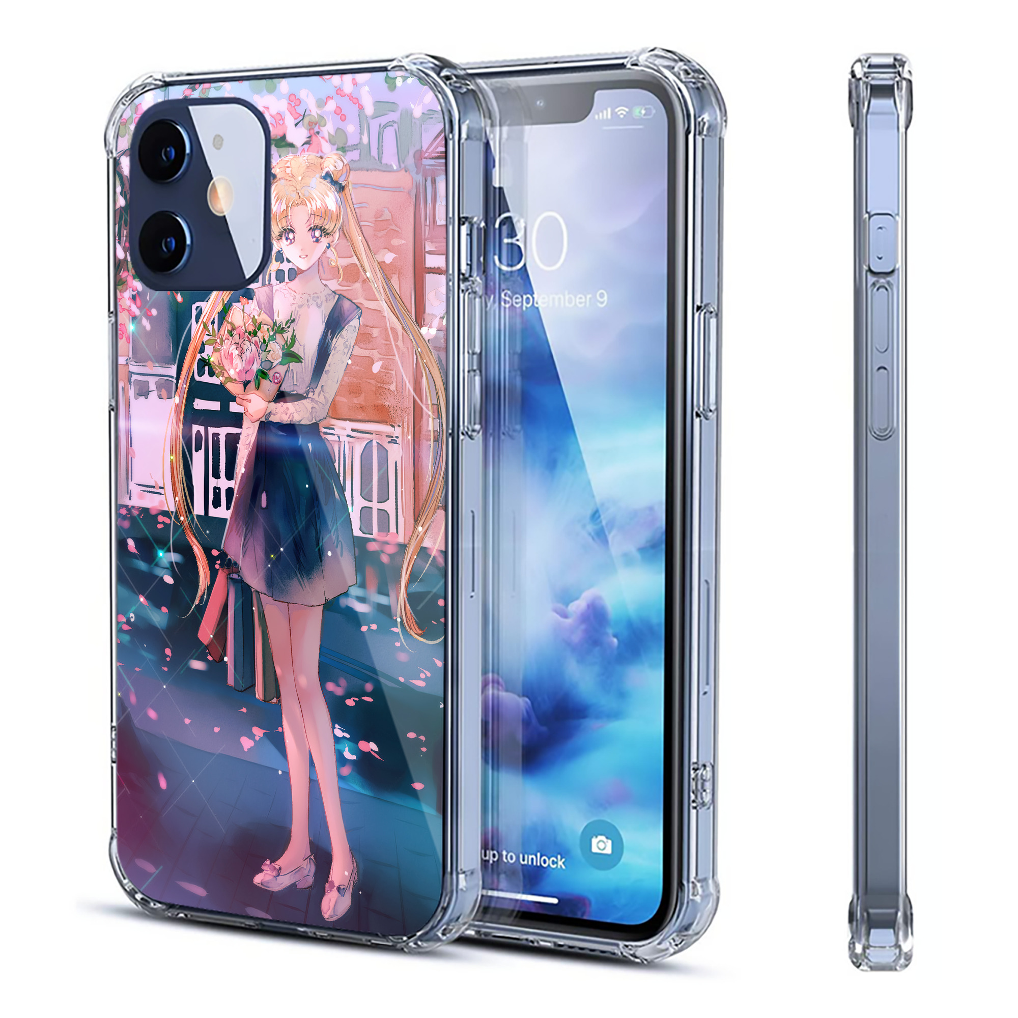 （画像用） 美少女戦士セーラームーン Sailor Moon 【iPhone 12シリーズ対応】透明スマホケース（クリアソフトケース）